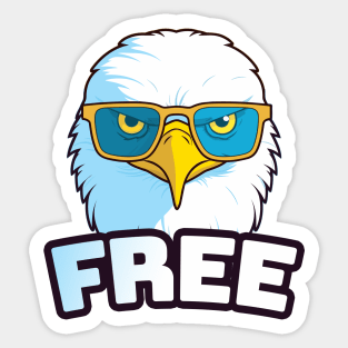 Free || Bald Eagle Head Sticker